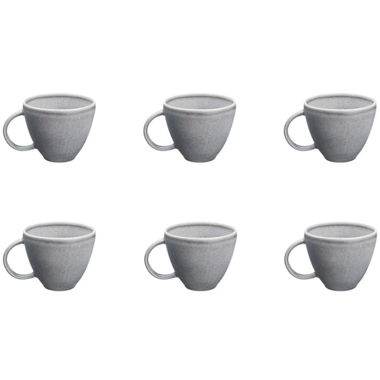 Online Bjorn 6 Mugs en Grès Stone gris clair - 25 cl