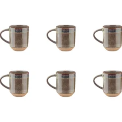 Discount Bjorn 4 Mugs Genesis marron volcanique - 40 cl