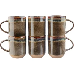 Discount Bjorn 4 Mugs Genesis marron volcanique - 40 cl