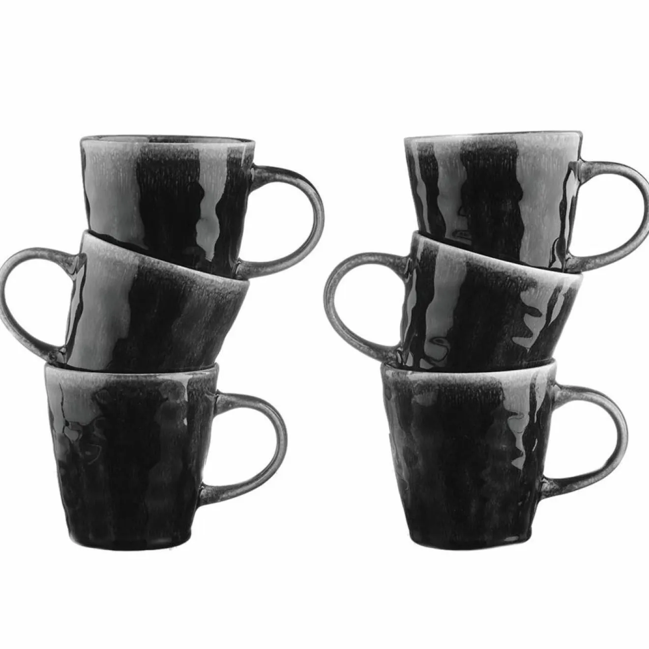 Bjorn 6 Mugs Moon noirs - 40 cl