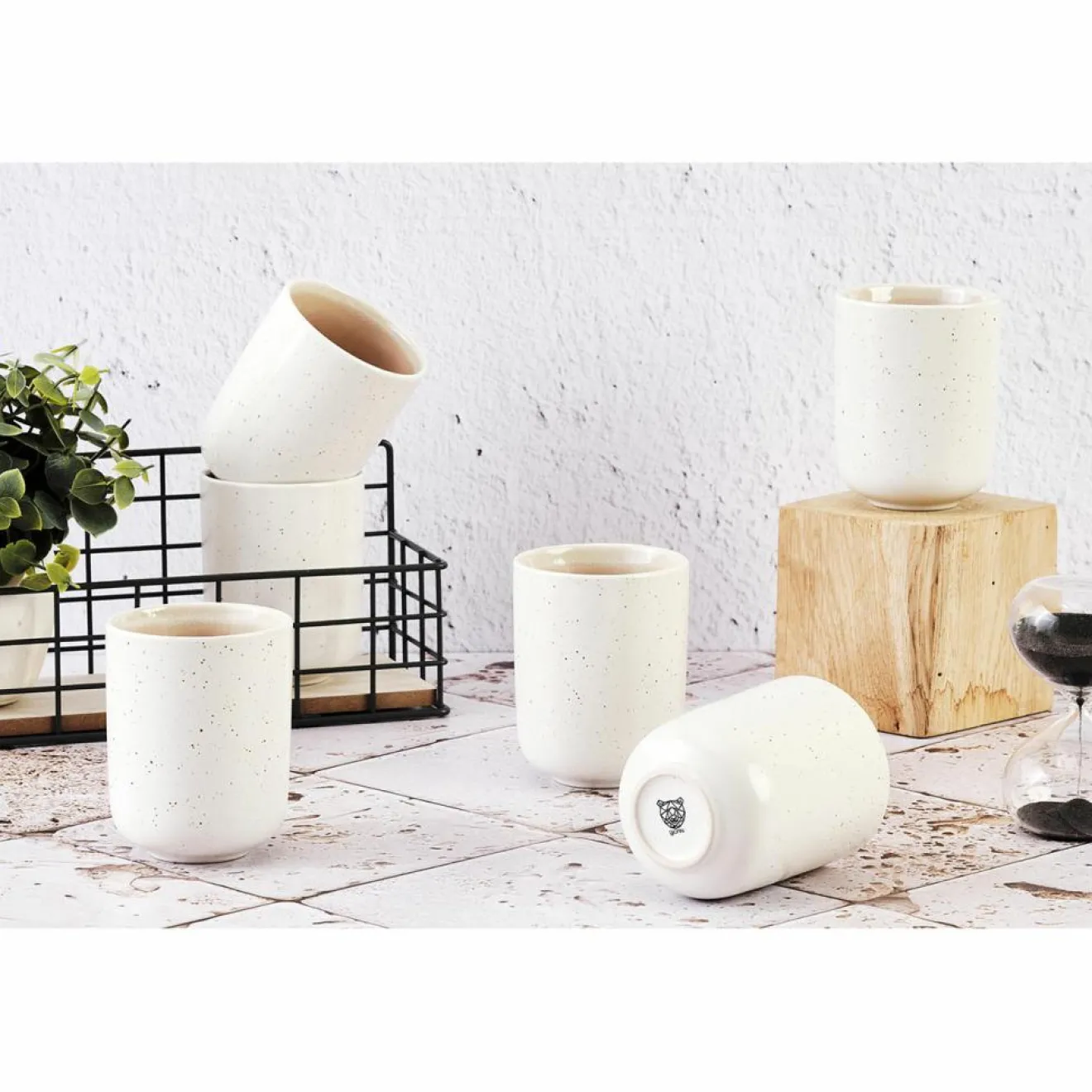 Bjorn 6 Mugs Oxygen rose poudre/beige - 30 cl