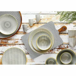 Discount Bjorn 6 Mugs Pattern Eclipse gris anthracite - 30 cl