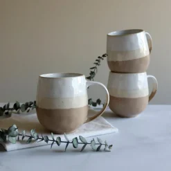 Novastyl 6 Mugs Riga Beige44Cl En Grès