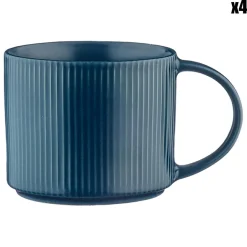 Sale Bjorn 4 Mugs Scandi bleu marine - 50 cl