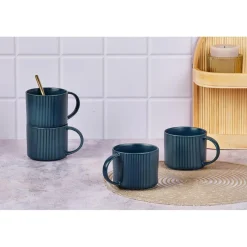 Sale Bjorn 4 Mugs Scandi bleu marine - 50 cl