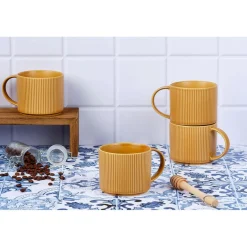 New Bjorn 4 Mugs Scandi jaune ocre - 50 cl