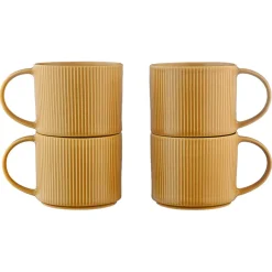 New Bjorn 4 Mugs Scandi jaune ocre - 50 cl