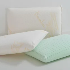 Online Hypsom 4 Oreillers à Mémoire de forme BIO blancs - 40x60 cm