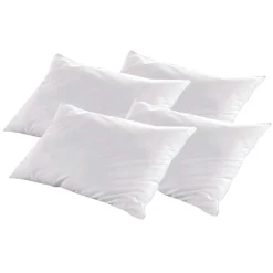 Hypsom 4 Oreillers Alaska à Fibres creuses polyester blancs - 50x70 cm