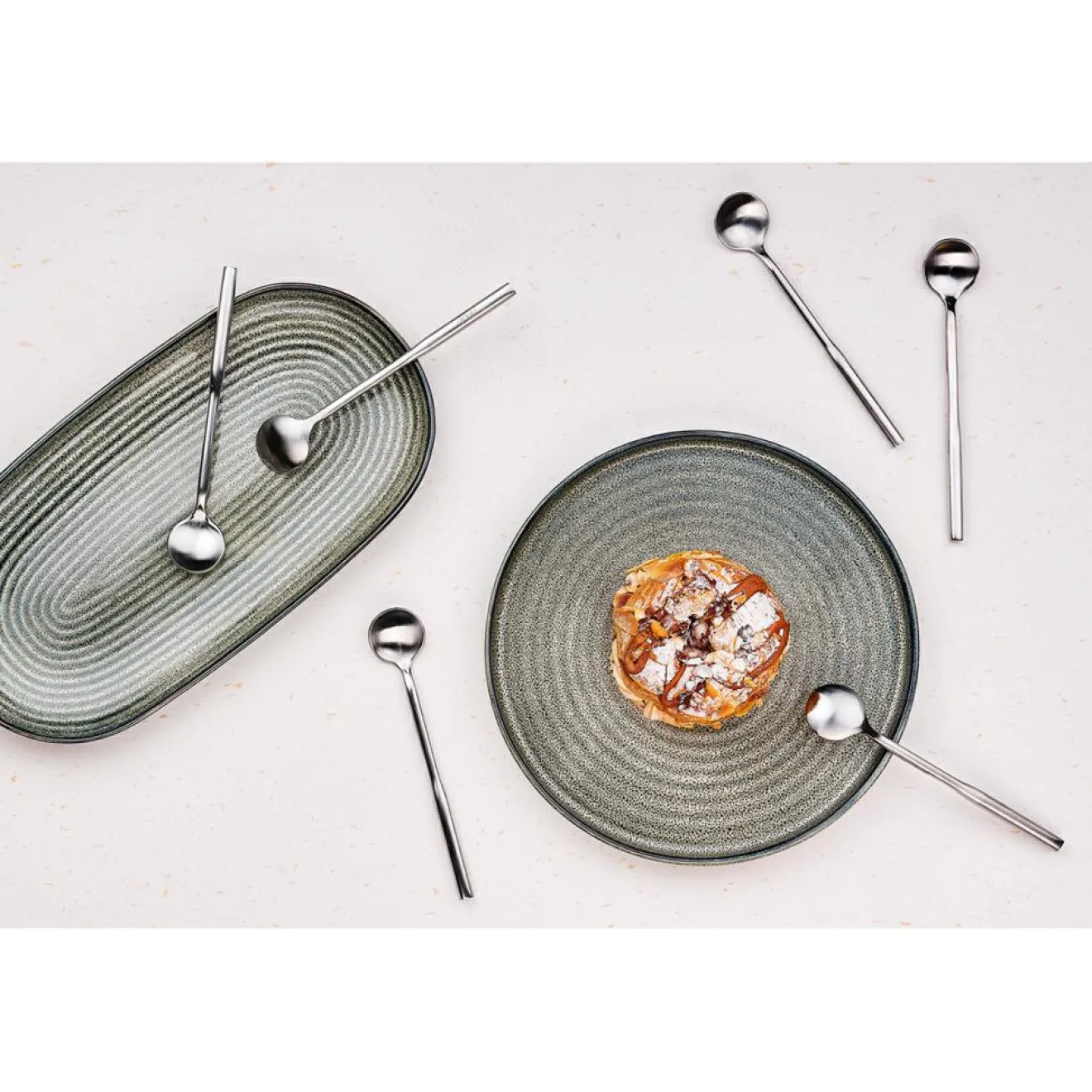 Bjorn 6 Petites cuillères Abel inox mat