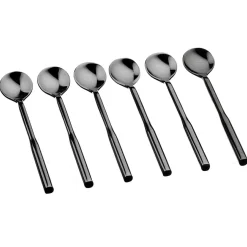 Clearance Bjorn 6 Petites cuillères Abel noires