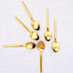 Bjorn 6 Petites cuillères Emund dorées