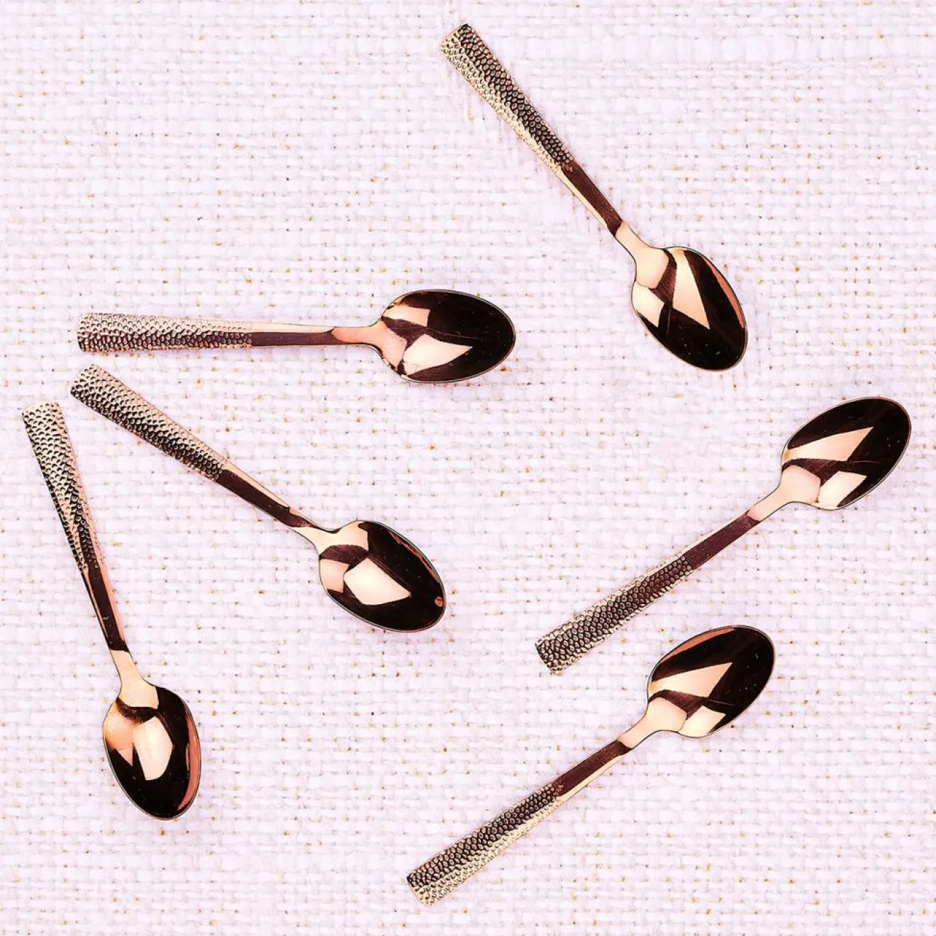 Bjorn 6 Petites cuillères Finn cuivrées