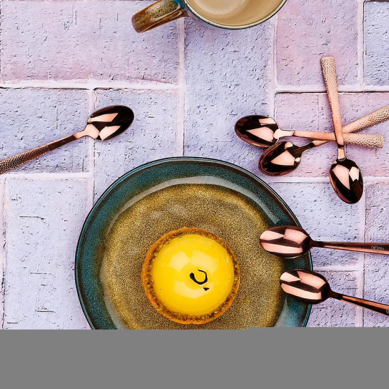 Bjorn 6 Petites cuillères Finn cuivrées