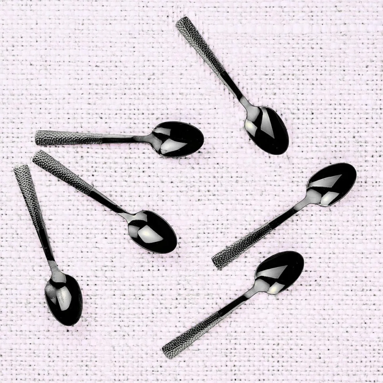 Bjorn 6 Petites cuillères Finn noires