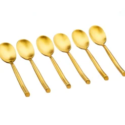 Bjorn 6 Petites cuillères Knut dorées