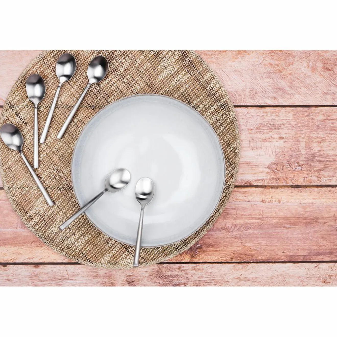 Bjorn 6 Petites cuillères Nils inox mat