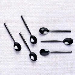 Bjorn 6 Petites cuillères Nils noires