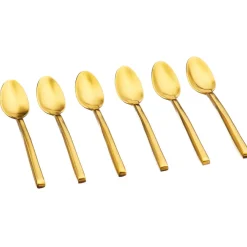 Bjorn 6 Petites cuillères Olaf dorées