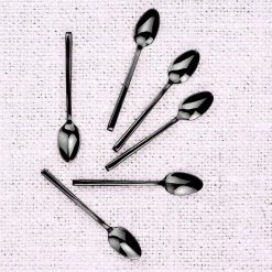 Bjorn 6 Petites cuillères Olaf noires