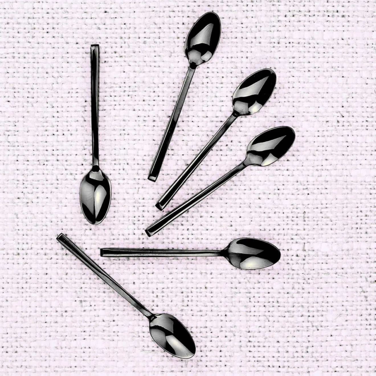 Bjorn 6 Petites cuillères Olaf noires