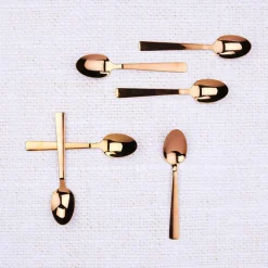 Outlet Bjorn 6 Petites cuillères Telmo cuivrées