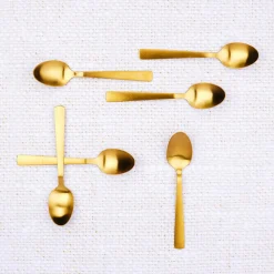 Bjorn 6 Petites cuillères Telmo dorées