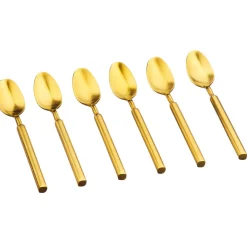 Outlet Bjorn 6 Petites cuillères Viggo dorées