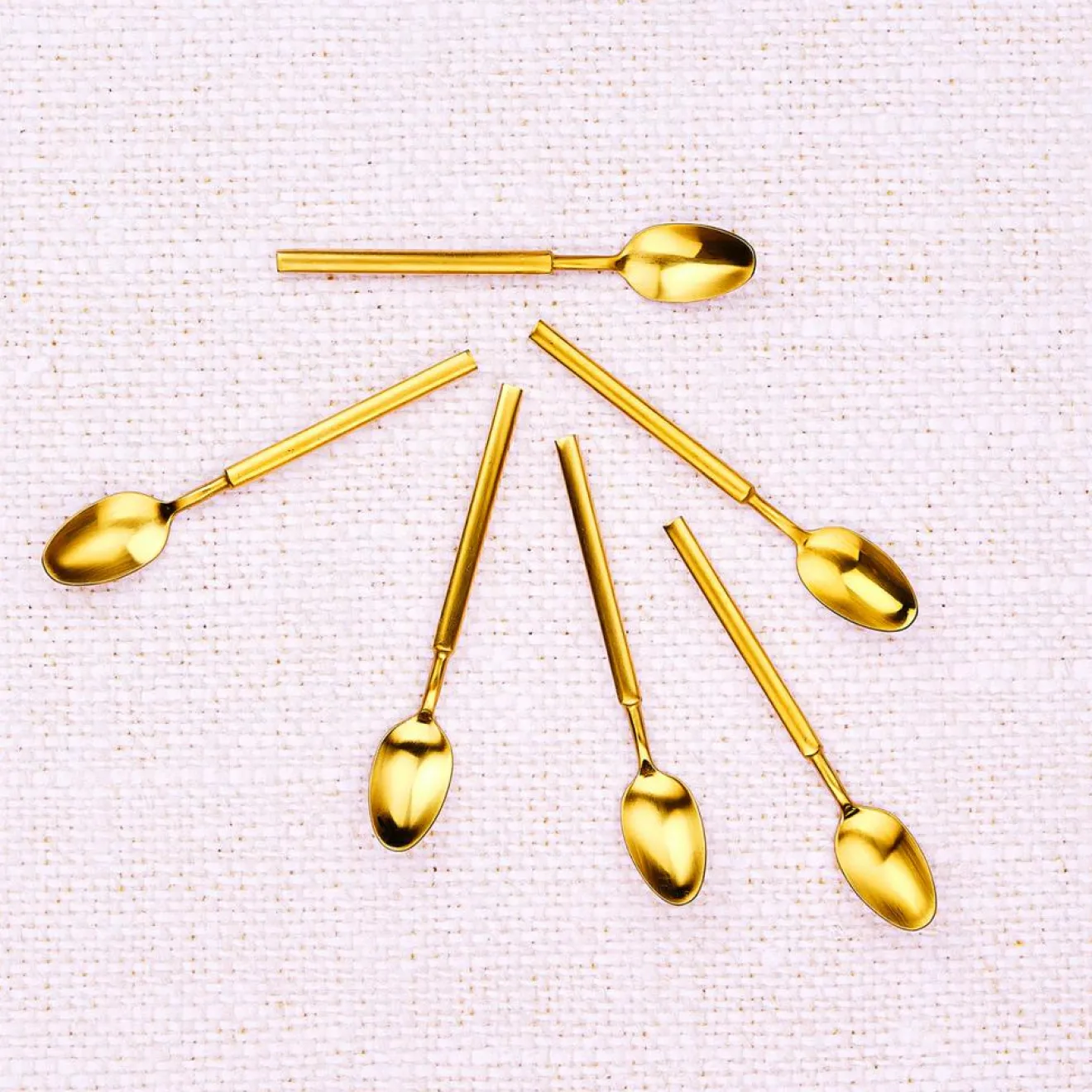 Outlet Bjorn 6 Petites cuillères Viggo dorées