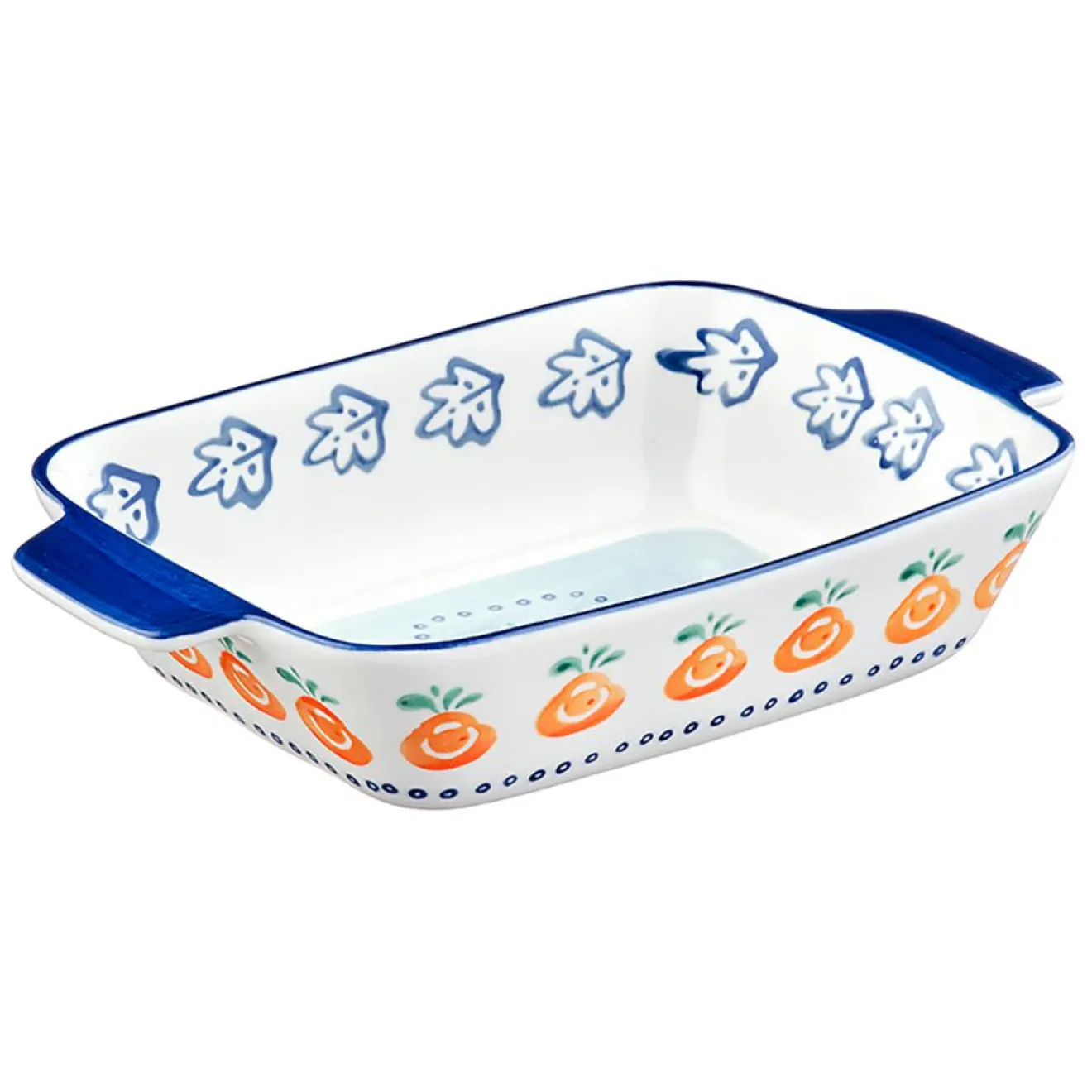 Outlet Bjorn 3 Plats à four en Porcelaine Napoli multicolores - 55.3x38.2x20.5 cm