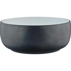 Outlet Bjorn 2 Saladiers en Grès Gourmet blanc granité/noir onyx - 40.5x40.5x20.5 cm