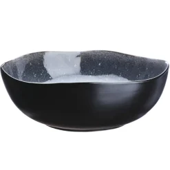 Sale Bjorn 2 Saladiers en Grès Iris bleu foncé - 24x8.5/28.5x10 cm