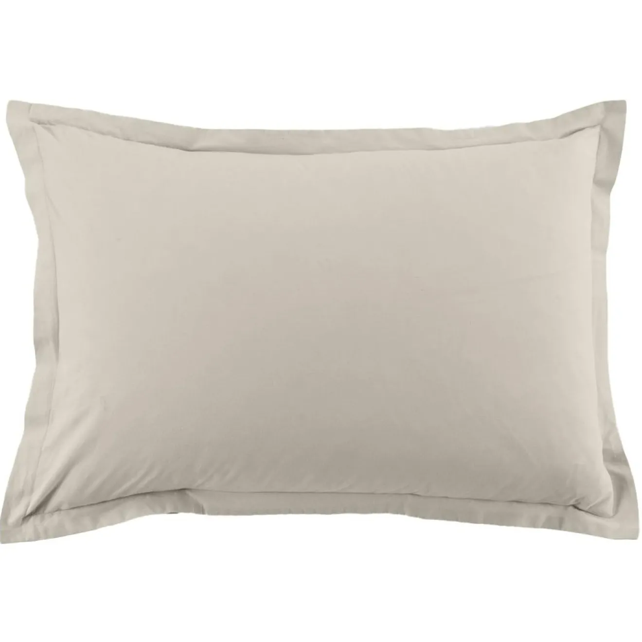 Blanc Passion 2 Taies d'oreiller en coton unies ivoires