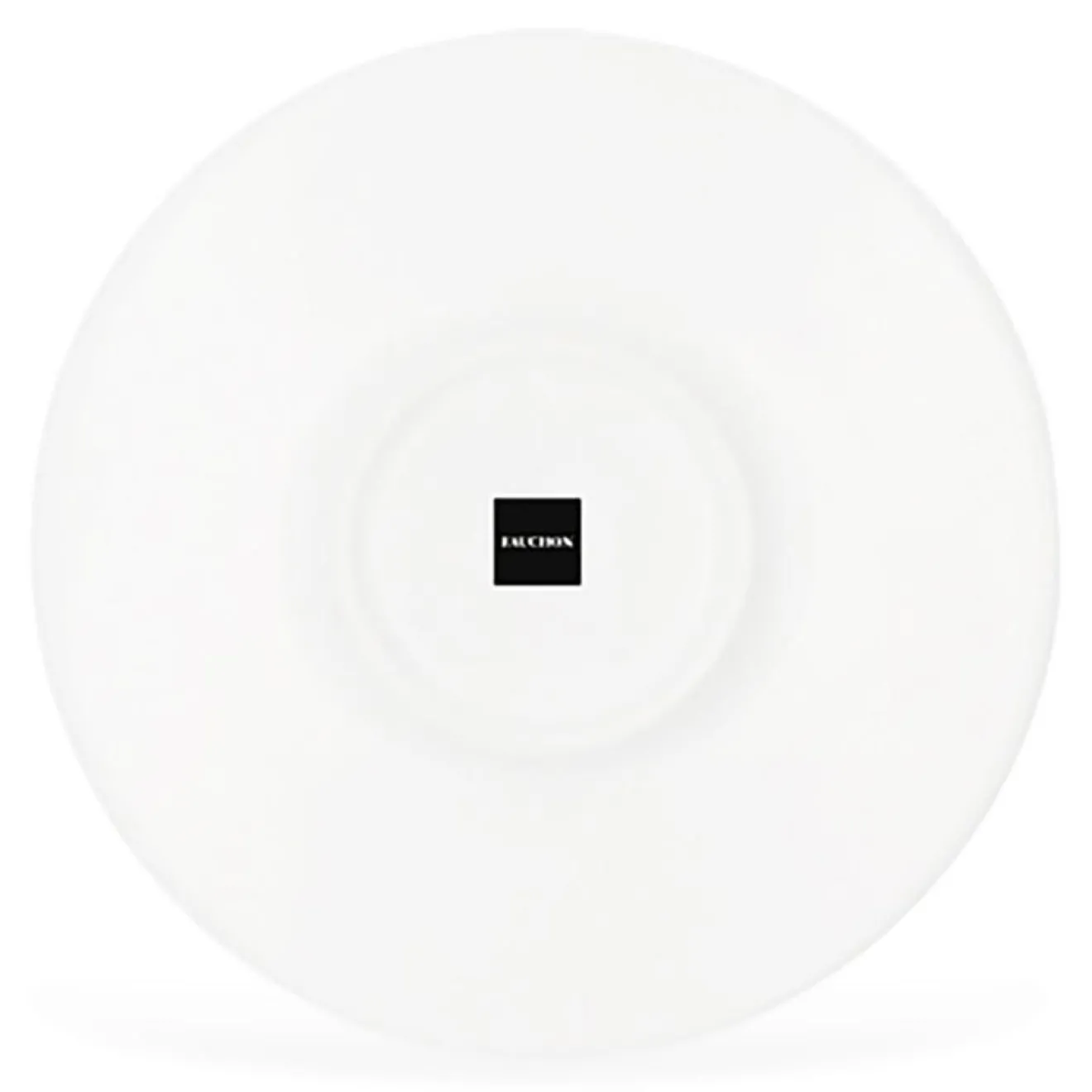 Fauchon 6 Tasses à café + soucoupes en Porcelaine Ligne blanches - 70ml