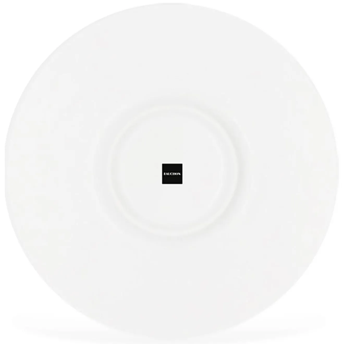 Fauchon 6 Tasses à thé + soucoupes en Porcelaine Bistrot blanches - 150ml