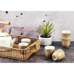 New Bjorn 6 Tasses Cosmos beige/blanc nacré - 15 cl