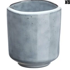 Bjorn 6 Tasses en Grès Cloud gris clair - 12 cl
