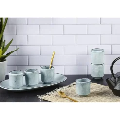 Bjorn 6 Tasses en Grès Cloud gris clair - 12 cl