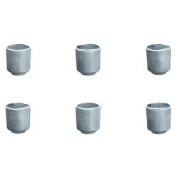 Bjorn 6 Tasses en Grès Cloud gris clair - 12 cl