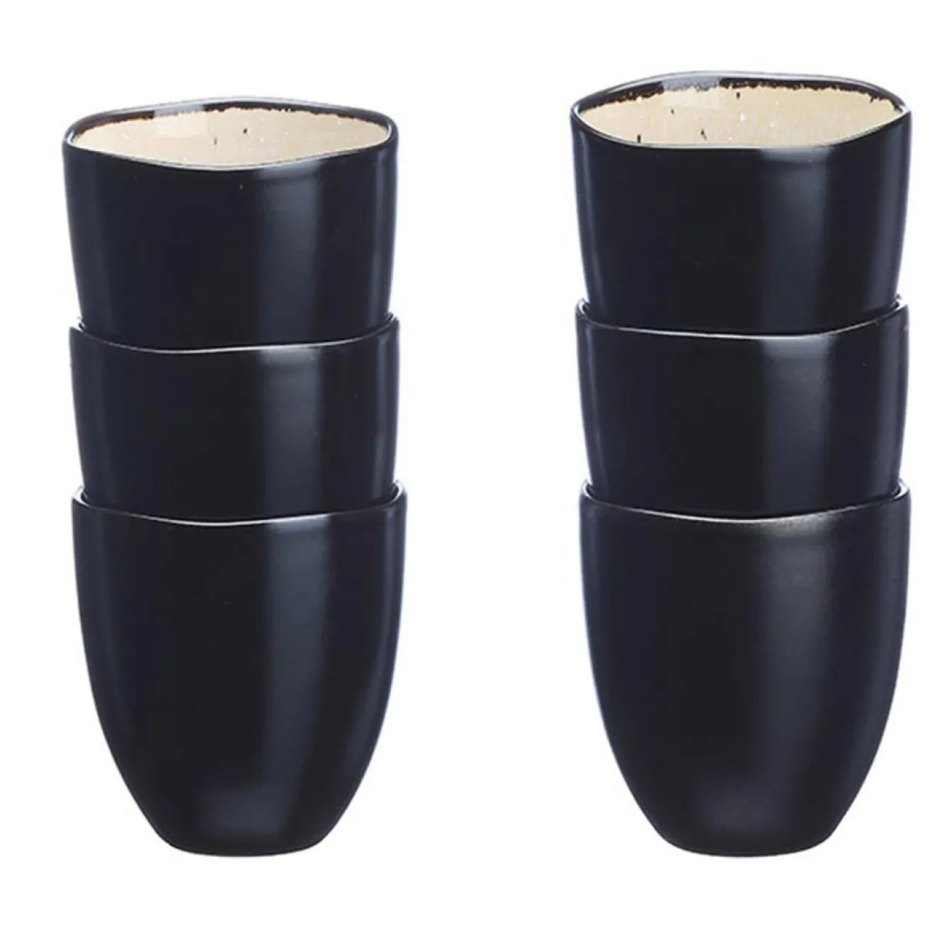 Bjorn 6 Tasses en Grès Iris blanc/ivoire - 15 cl