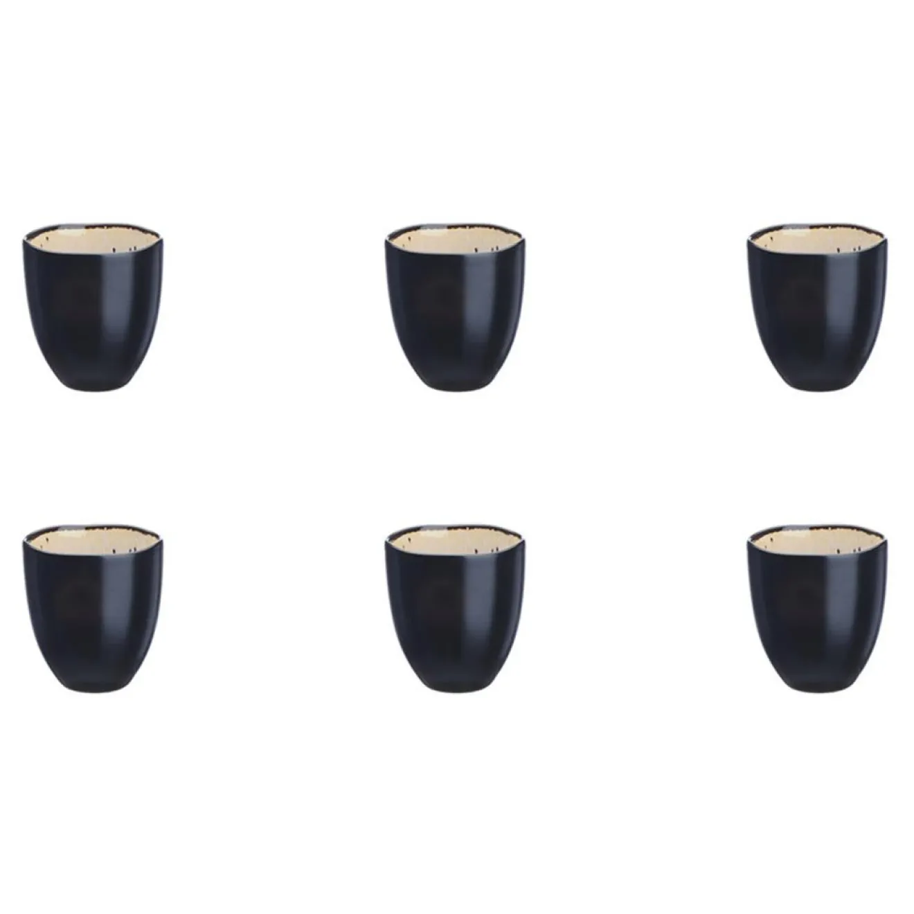 Bjorn 6 Tasses en Grès Iris blanc/ivoire - 15 cl