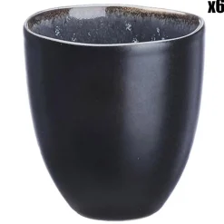 Hot Bjorn 6 Tasses en Grès Iris bleu foncé - 15 cl