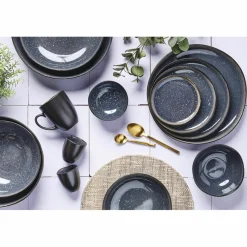 Hot Bjorn 6 Tasses en Grès Iris bleu foncé - 15 cl