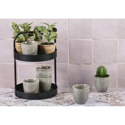 Bjorn 6 Tasses en Grès Stellar gris/anthracite - 15 cl