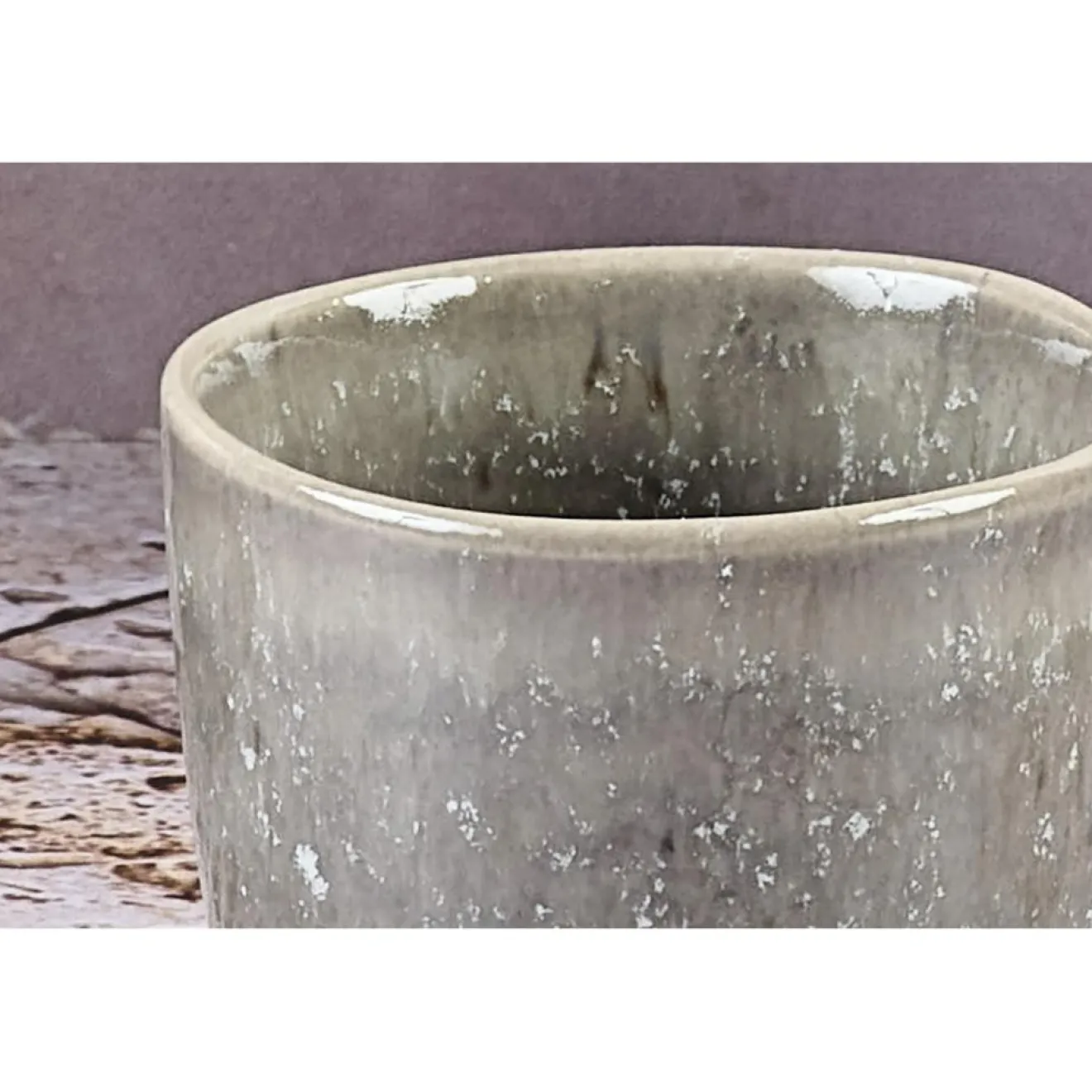 Bjorn 6 Tasses en Grès Stellar gris/anthracite - 15 cl