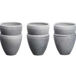 Bjorn 6 Tasses en Grès Stone gris clair - 15 cl