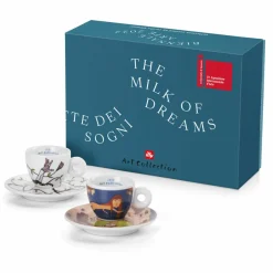 Illy 2 Tasses Espresso en Porcelaine Art Collection Biennale B multicolores - 55 ml