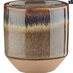 Best Bjorn 6 Tasses Genesis marron volcanique - 15 cl