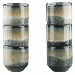 Hot Bjorn 6 Tasses Genesis bleu/gris kaki - 15 cl