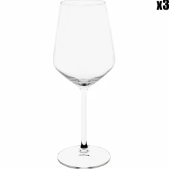 Cosy Moments 3 Verres à vin rouge Grace transparents - 52cl